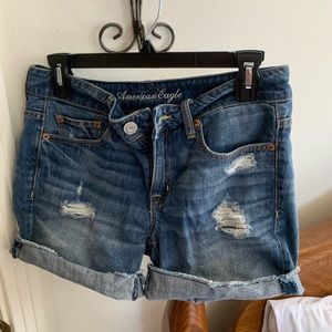 American Eagle Denim ripped shorts (medium wash)